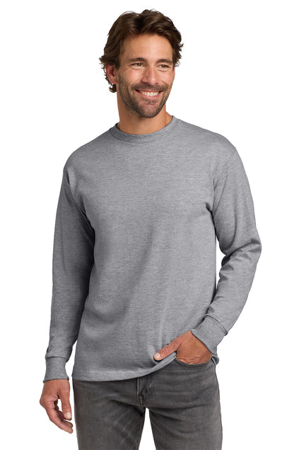 Hanes Men's Beefy-T 100% Cotton Long Sleeve T-Shirt 5186 Mens Apparel Shirts & Tops