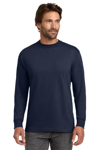 Hanes Men's Beefy-T 100% Cotton Long Sleeve T-Shirt 5186 Mens Apparel Shirts & Tops