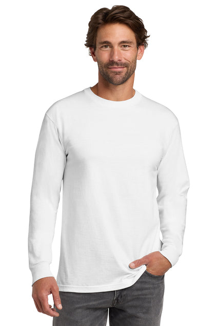 Hanes Men's Beefy-T 100% Cotton Long Sleeve T-Shirt 5186 Mens Apparel Shirts & Tops