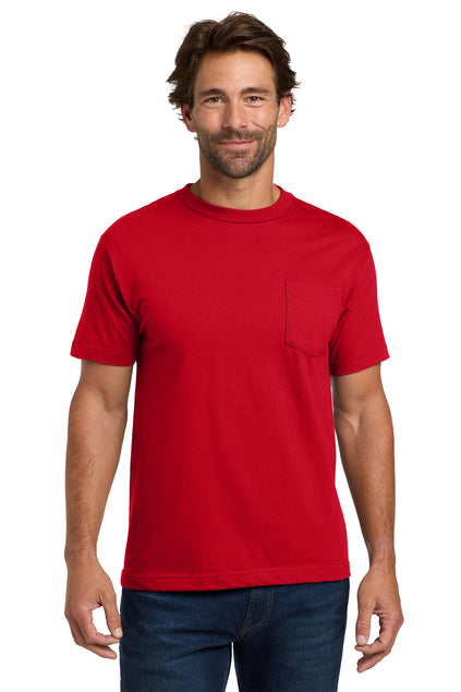 Hanes Men's Beefy-T 100% Cotton T-Shirt with Pocket 5190
