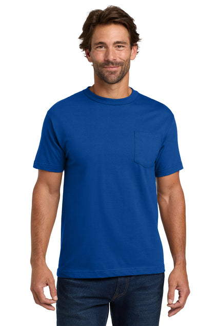 Hanes Men's Beefy-T 100% Cotton T-Shirt with Pocket 5190