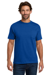 Hanes Men's Beefy-T 100% Cotton T-Shirt with Pocket 5190