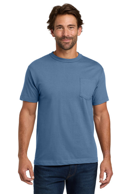 Hanes Men's Beefy-T 100% Cotton T-Shirt with Pocket 5190