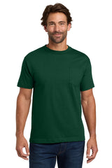 Hanes Men's Beefy-T 100% Cotton T-Shirt with Pocket 5190