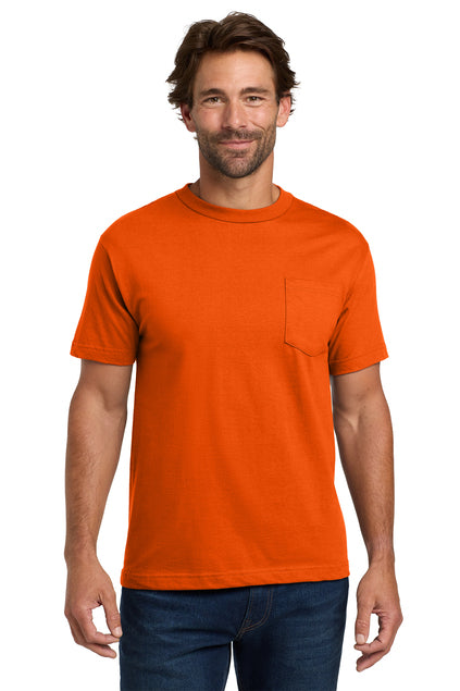 Hanes Men's Beefy-T 100% Cotton T-Shirt with Pocket 5190