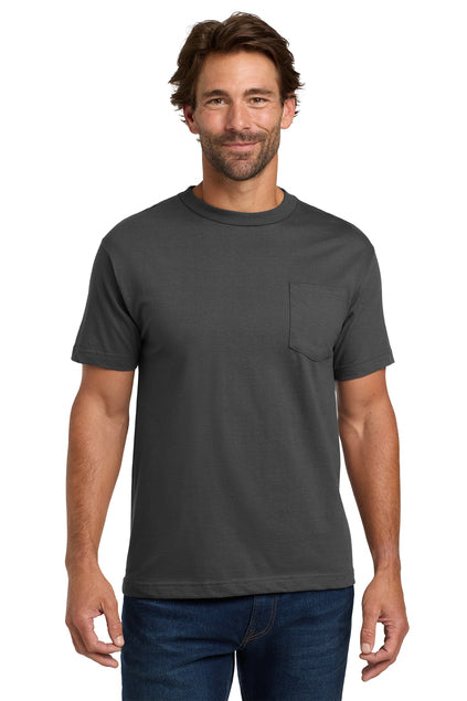 Hanes Men's Beefy-T 100% Cotton T-Shirt with Pocket 5190