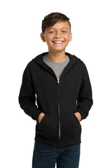JERZEES Youth NuBlend Full-Zip Hooded Sweatshirt 993B