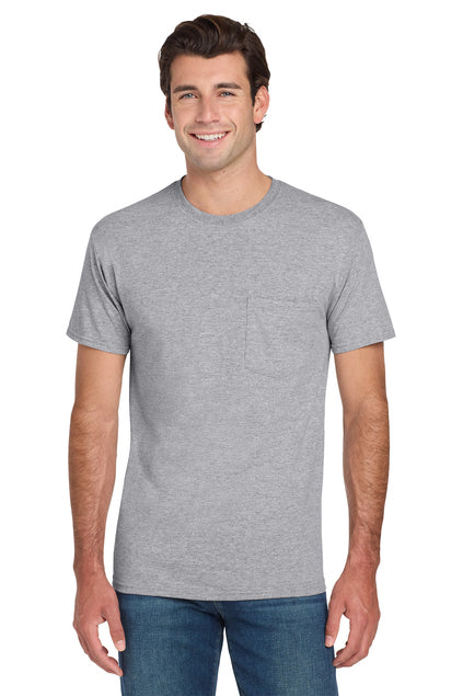 JERZEES Men's Dri-Power 50/50 Cotton/Poly Pocket T-Shirt 29MP