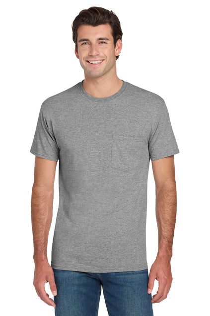 JERZEES Men's Dri-Power 50/50 Cotton/Poly Pocket T-Shirt 29MP