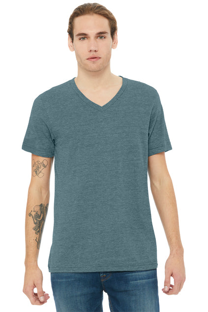 BELLA + CANVAS Unisex Heather CVC V-Neck Tee BC3005CVC Mens Apparel Shirts & Tops