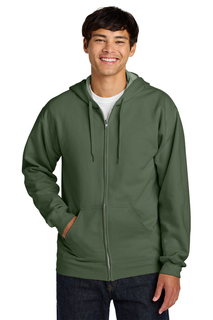 Gildan Men's Softstyle Midweight Fleece Full-Zip Hooded Sweatshirt SF600