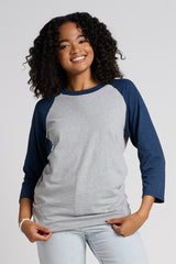 JERZEES Unisex Premium Blend Combed Ring Spun 3/4-Sleeve Raglan T-Shirt 560R Mens Apparel Shirts & Tops