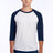JERZEES Unisex Premium Blend Combed Ring Spun 3/4-Sleeve Raglan T-Shirt 560R Mens Apparel Shirts & Tops