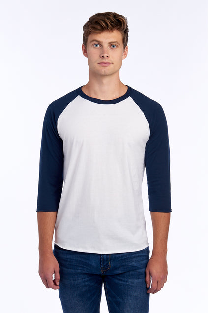 JERZEES Unisex Premium Blend Combed Ring Spun 3/4-Sleeve Raglan T-Shirt 560R Mens Apparel Shirts & Tops