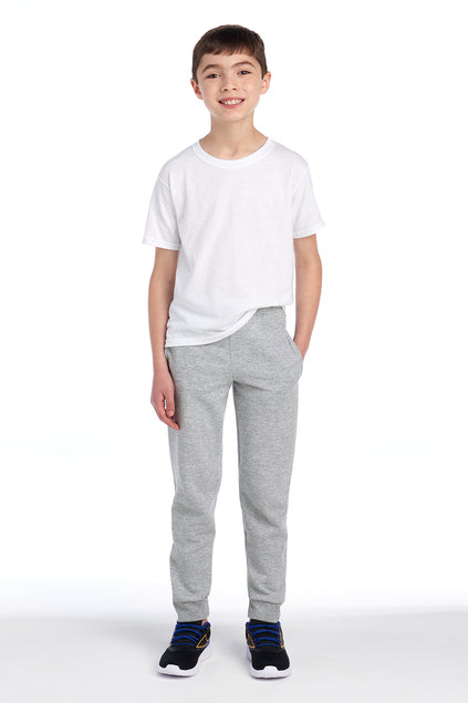 JERZEES Youth NuBlend Jogger Fleece Pants 975B