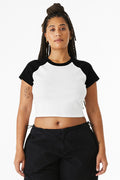 BELLA + CANVAS Women's Micro Rib Raglan Baby Tee BC1201