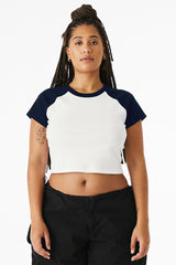 BELLA + CANVAS Women's Micro Rib Raglan Baby Tee BC1201