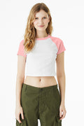BELLA + CANVAS Women's Micro Rib Raglan Baby Tee BC1201