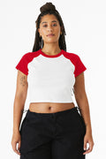 BELLA + CANVAS Women's Micro Rib Raglan Baby Tee BC1201