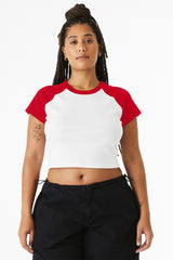 BELLA + CANVAS Women's Micro Rib Raglan Baby Tee BC1201
