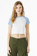 BELLA + CANVAS Women's Micro Rib Raglan Baby Tee BC1201
