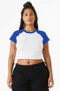 BELLA + CANVAS Women's Micro Rib Raglan Baby Tee BC1201