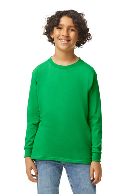 Gildan Youth Heavy Cotton 100% Cotton Long Sleeve T-Shirt 5400B