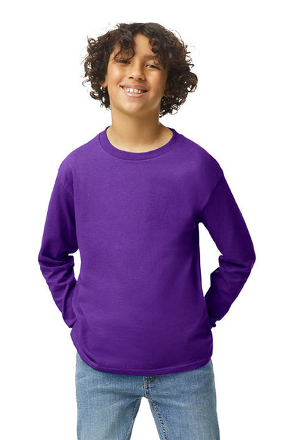 Gildan Youth Heavy Cotton 100% Cotton Long Sleeve T-Shirt 5400B