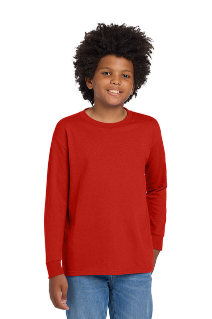 Gildan Youth Heavy Cotton 100% Cotton Long Sleeve T-Shirt 5400B
