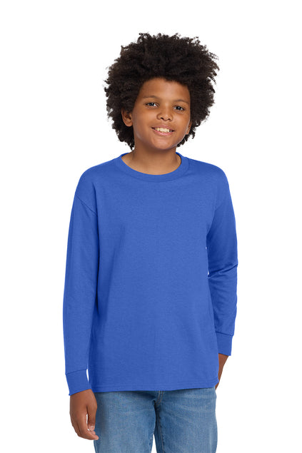 Gildan Youth Heavy Cotton 100% Cotton Long Sleeve T-Shirt 5400B