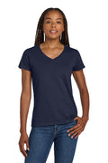 Gildan Women's Heavy Cotton 100% Cotton V-Neck T-Shirt 5V00L