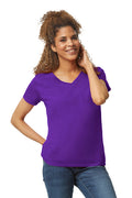 Gildan Women's Heavy Cotton 100% Cotton V-Neck T-Shirt 5V00L