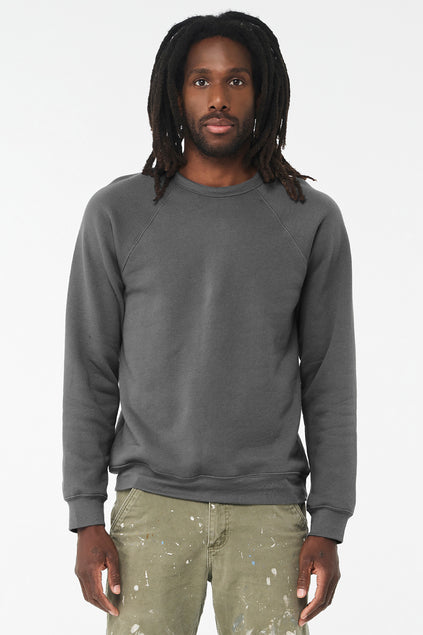 BELLA + CANVAS Unisex Sponge Fleece Raglan Sweatshirt BC3901 1/2 Mens Apparel Hoodies & Sweatshirts