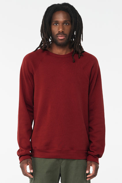 BELLA + CANVAS Unisex Sponge Fleece Raglan Sweatshirt BC3901 1/2 Mens Apparel Hoodies & Sweatshirts