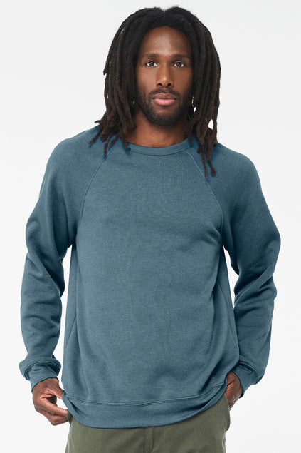 BELLA + CANVAS Unisex Sponge Fleece Raglan Sweatshirt BC3901 1/2 Mens Apparel Hoodies & Sweatshirts
