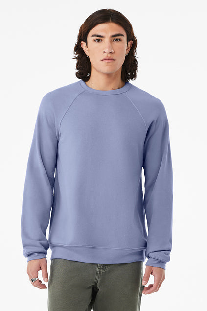 BELLA + CANVAS Unisex Sponge Fleece Raglan Sweatshirt BC3901 1/2 Mens Apparel Hoodies & Sweatshirts