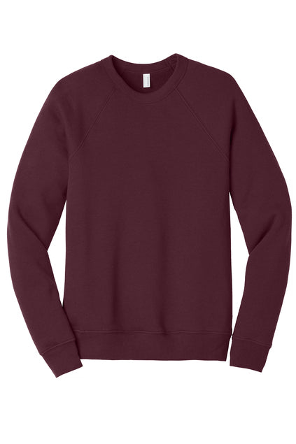 BELLA + CANVAS Unisex Sponge Fleece Raglan Sweatshirt BC3901 1/2 Mens Apparel Hoodies & Sweatshirts