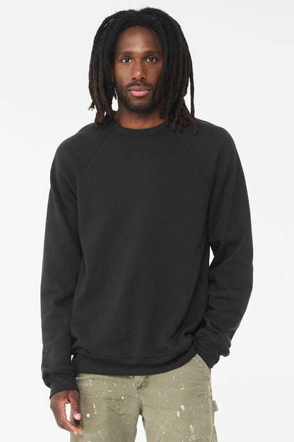 BELLA + CANVAS Unisex Sponge Fleece Raglan Sweatshirt BC3901 1/2 Mens Apparel Hoodies & Sweatshirts