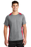 Sport-Tek Men's Heather Colorblock Contender Tee