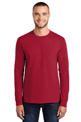 Port & Company Men's Long Sleeve Essential Tee. PC61LS Mens Apparel Shirts & Tops