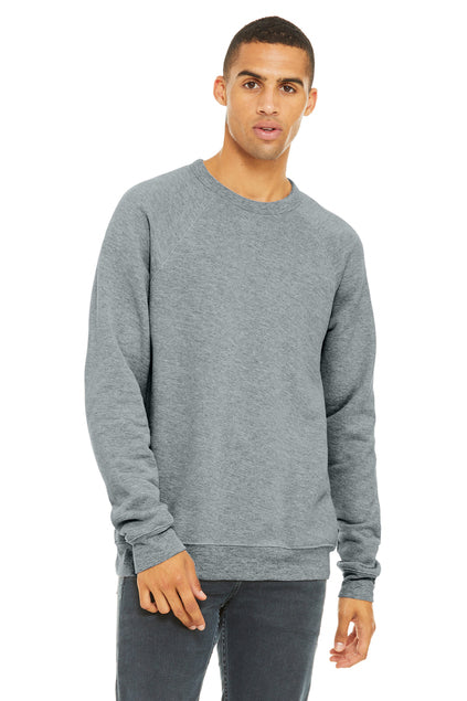 BELLA + CANVAS Unisex Sponge Fleece Raglan Sweatshirt BC3901 1/2 Mens Apparel Hoodies & Sweatshirts