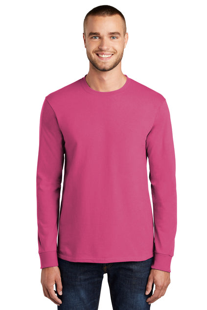 Port & Company Men's Long Sleeve Essential Tee. PC61LS Mens Apparel Shirts & Tops