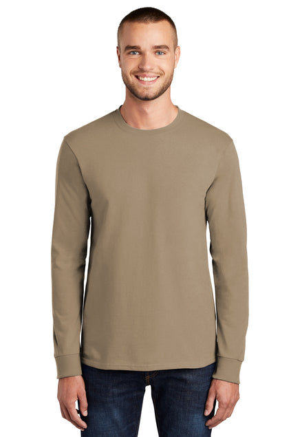 Port & Company Men's Long Sleeve Essential Tee. PC61LS Mens Apparel Shirts & Tops
