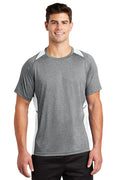 Sport-Tek Men's Heather Colorblock Contender Tee