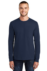 Port & Company Men's Long Sleeve Essential Tee. PC61LS Mens Apparel Shirts & Tops