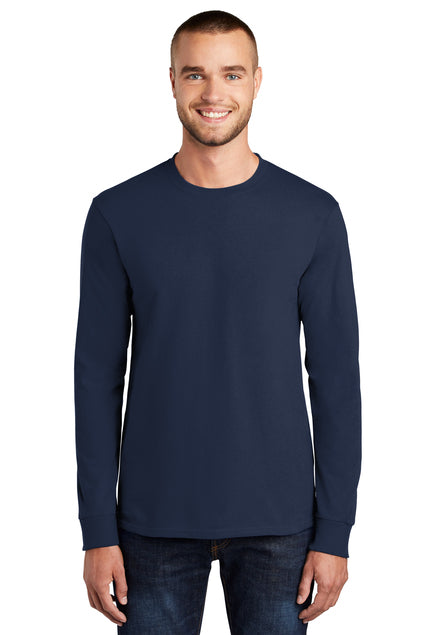 Port & Company Men's Long Sleeve Essential Tee. PC61LS Mens Apparel Shirts & Tops