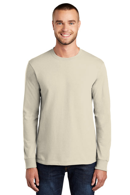Port & Company Men's Long Sleeve Essential Tee. PC61LS Mens Apparel Shirts & Tops