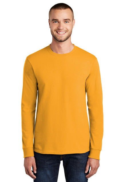 Port & Company Men's Long Sleeve Essential Tee. PC61LS Mens Apparel Shirts & Tops