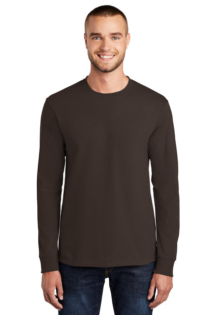 Port & Company Men's Long Sleeve Essential Tee. PC61LS Mens Apparel Shirts & Tops