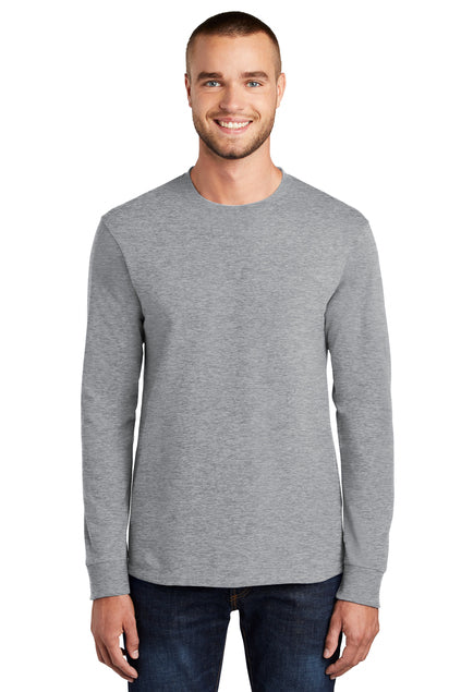 Port & Company Men's Long Sleeve Essential Tee. PC61LS Mens Apparel Shirts & Tops